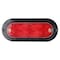 Truck-Lite 60 Series, Led, Red/Clear Oval 8 Diode Stop/Turn/Tail & Back-Up, Black Surface Mount, Hardwired 60554R - alternate 6